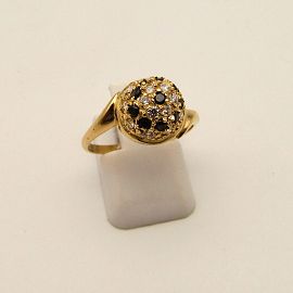 ANILLO FRUTILLA CUBICS COMBINADO 3225 /O.ROJO