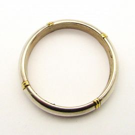 ESCLAVA 1/2 CAÑA 11x60MM /PLATA Y ORO