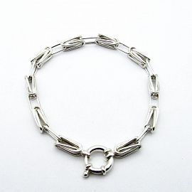 PULSERA CORDON 6034 19CM MARINERO /PLATA