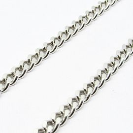CADENA GROUMET 200x60CM /PLATA