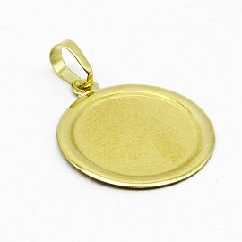MEDALLA VIROLA 20MM /O.AMARILLO