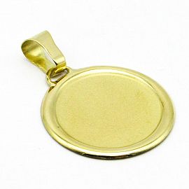 MEDALLA VIROLA 24MM /O.AMARILLO