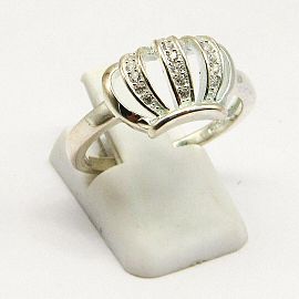 ANILLO CORONA CUBICS /PLATA