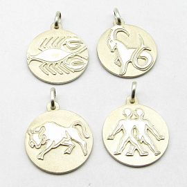 MEDALLA ZODIACO 17MM /PLATA