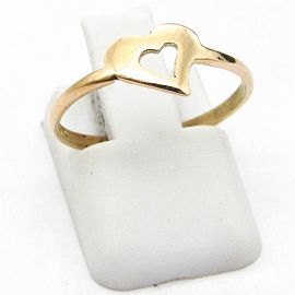 ANILLO CORAZON CALADO /O.ROJO