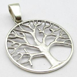 DIJE ARBOL CALADO 32 MM /PLATA