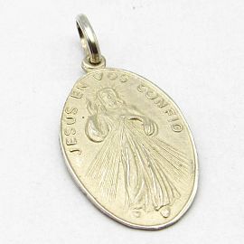 MEDALLA MISERICORDIOSO N°2,14x22MM /PLATA