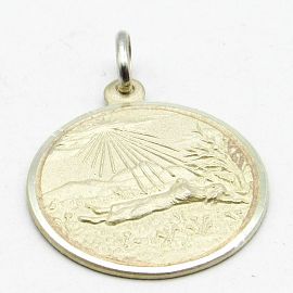 MEDALLA DIFUNTA CORREA 20MM /PLATA