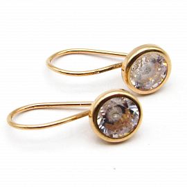 AROS BRISURA CUBIC 6MM /O.ROJO