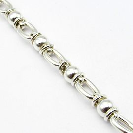 PULSERA BOLAS,OVALOS 237 MARINERO /PLATA
