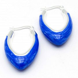 AROS ARGOLLA PIEDRA /ACERO BLANCO