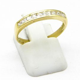 ANILLO 1/2 SINFIN CUBICS /O.AMARILLO
