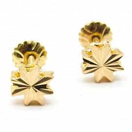 AROS ESTRELLA FACETADA /O.ROJO