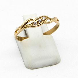 ANILLO ONDAS CUBICS CALADO /O.ROJO