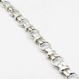 PULSERA MOÑO 19CM /PLATA