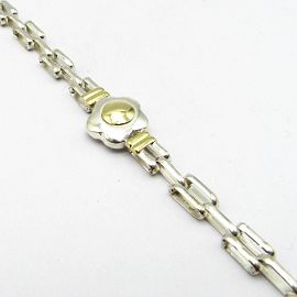 PULSERA PANTHER CENTRO FLOR /PLATA Y ORO