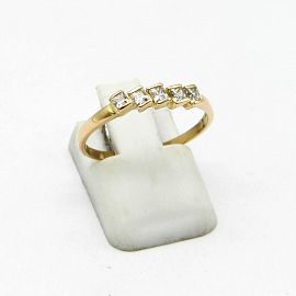 ANILLO CUBICS ESCALONADOS 3006 /O.ROJO