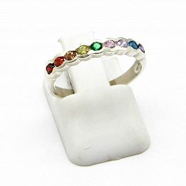 ANILLO 1/2 SINFIN *9 CUBICS 3011 /PLATA