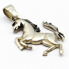DIJE CABALLO 25x30MM /PLATA