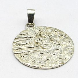 DIJE 37MM RELIEVE /PLATA