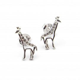 AROS JIRAFA CUBIC / PLATA