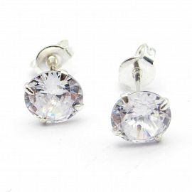 AROS GRIFAS CUBIC 7MM /PLATA