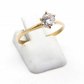 ANILLO SOLITARIO GRIFAS*6 /O.ROJO