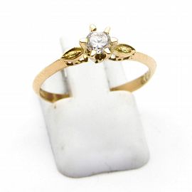 ANILLO SOLITARIO ESTRELLA GRIFAS*6 /O.ROJO