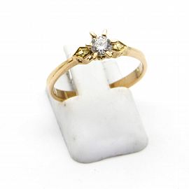 ANILLO SOLITARIO ESTRELLA GRIFAS*6 /O.ROJO