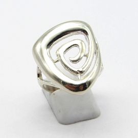 ANILLO CALADO ANCHO / PLATA  