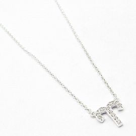 COLLAR DIJE CRISTAL ARIES /PLATA
