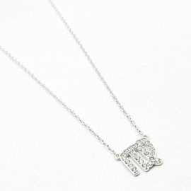COLLAR DIJE CRISTAL VIRGO /PLATA