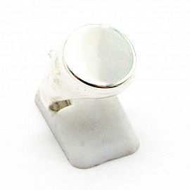 ANILLO SELLO 15MM PULIDO  /PLATA