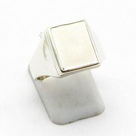 ANILLO SELLO 10x12 ARENADO /PLATA
