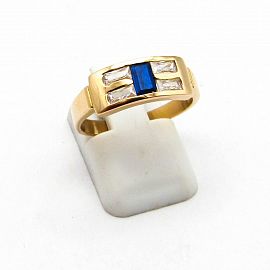 ANILLO FRENTE BAGUETTES  /O.ROJO