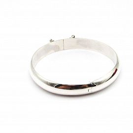 PULSERA ESCLAVA BISAGRA 14x65MM /PLATA