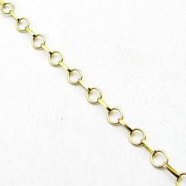 PULSERA CHATITA REDONDA 19CM /O.AMARILLO