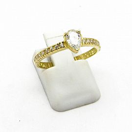 ANILLO CUBICS CENTRO GOTA 3685 /O.AMARILLO