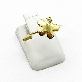 ANILLO FLOR CUBIC ZR6904 /O.AMARILLO