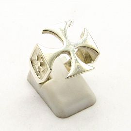 ANILLO CRUZ MALTA  /PLATA Y ORO