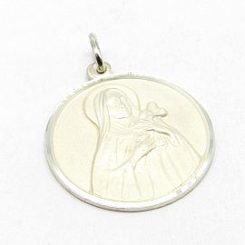MEDALLA SANTA RITA 22MM /PLATA