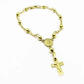 PULSERA.DENARIO 4MM /O.AMARILLO