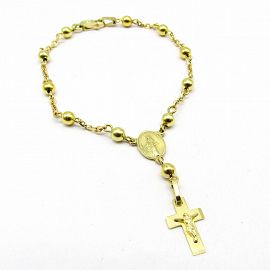 PULSERA.DENARIO 4MM /O.AMARILLO