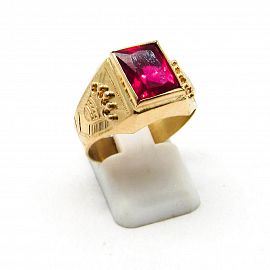 SELLO CORONAS A755 PIEDRA 8x10MM /O.ROJO