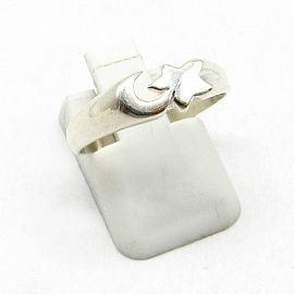 ANILLO LUNA,ESTRELLA /PLATA
