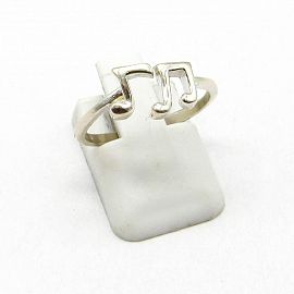 ANILLO ABIERTO SIGNO MUSICAL /PLATA Y ORO