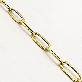 PULSERA APLANADA OVAL 21CM /O.AMARILLO