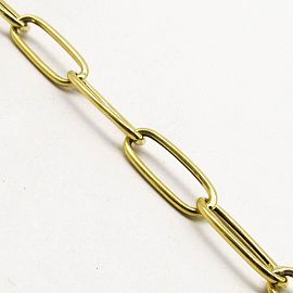 PULSERA OVALOS 20CM /O.AMARILLO