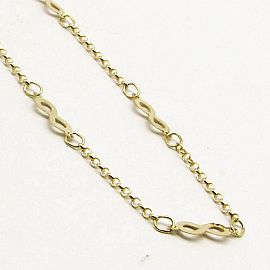 COLLAR MINI ROLO INFINITOS*7 x40CM /O.AMARILLO