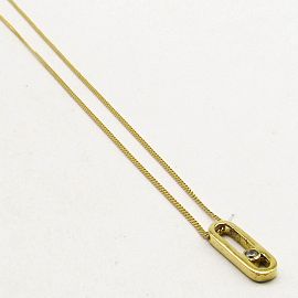 COLLAR OVALO CUBIC PASANTE D347C 45CM /O.ROJO